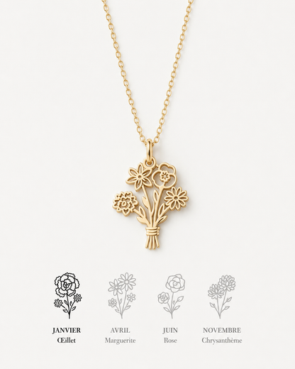 Le Collier Bouquet – Un lien gravé dans les fleurs