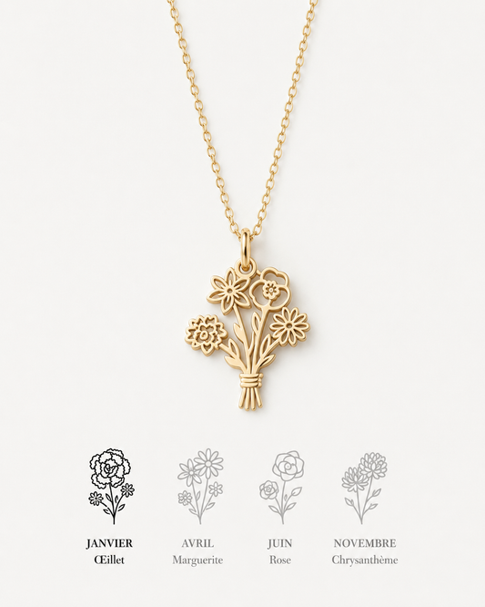 Le Collier Bouquet – Un lien gravé dans les fleurs
